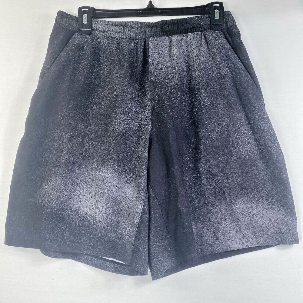 Lululemon Pace Breaker Shorts Size Large 9" Unlined Ocean Spray Ice Grey Black